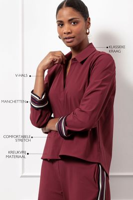 Studio Anneloes Marleen top, bordeaux