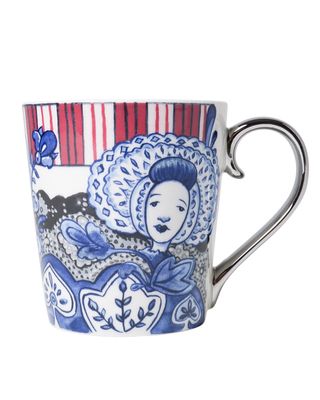 Heinen Mok The Heritage Collection - Kanten Isabee - Keramiek - 300 ml, delfts blauw