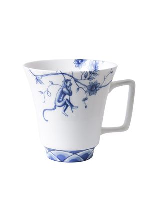 Heinen Theemok Aapjes - Porselein - 350 ml, delfts blauw