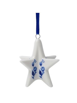 Heinen Kerstornament kerstster, delfts blauw