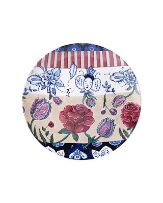 Heinen Wandbord The Heritage Collection - Zeven Rozen - Keramiek - 26 cm, delfts blauw