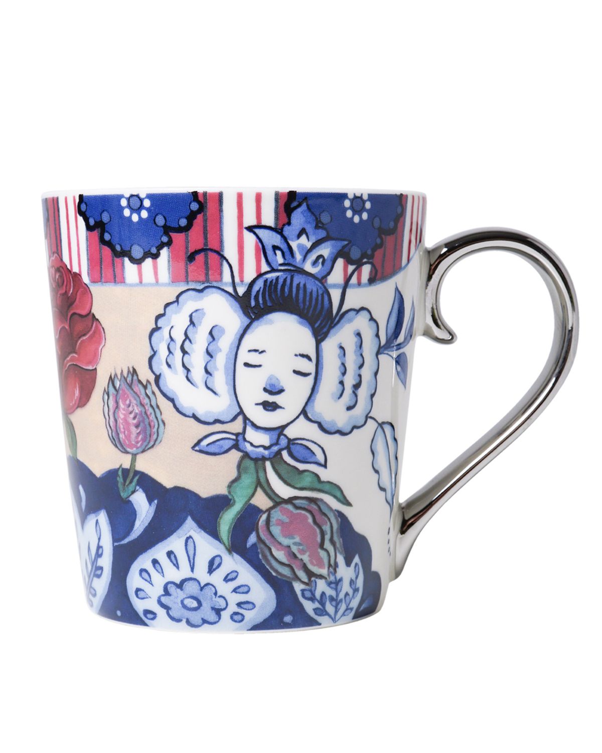 Heinen Mok The Heritage Collection - Zeven Rozen - Keramiek - 300 ml, delfts blauw