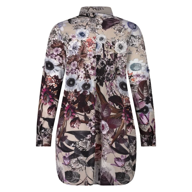 Plus Basics Blouse Long LS, Winter Garden,