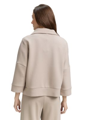 Tom Tailor Sweatjacket, soft taupe grey