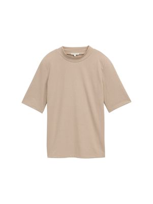 Tom Tailor T-shirt glit, soft taupe grey