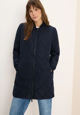 Cecil Long Blouson Coat, dark navy blue