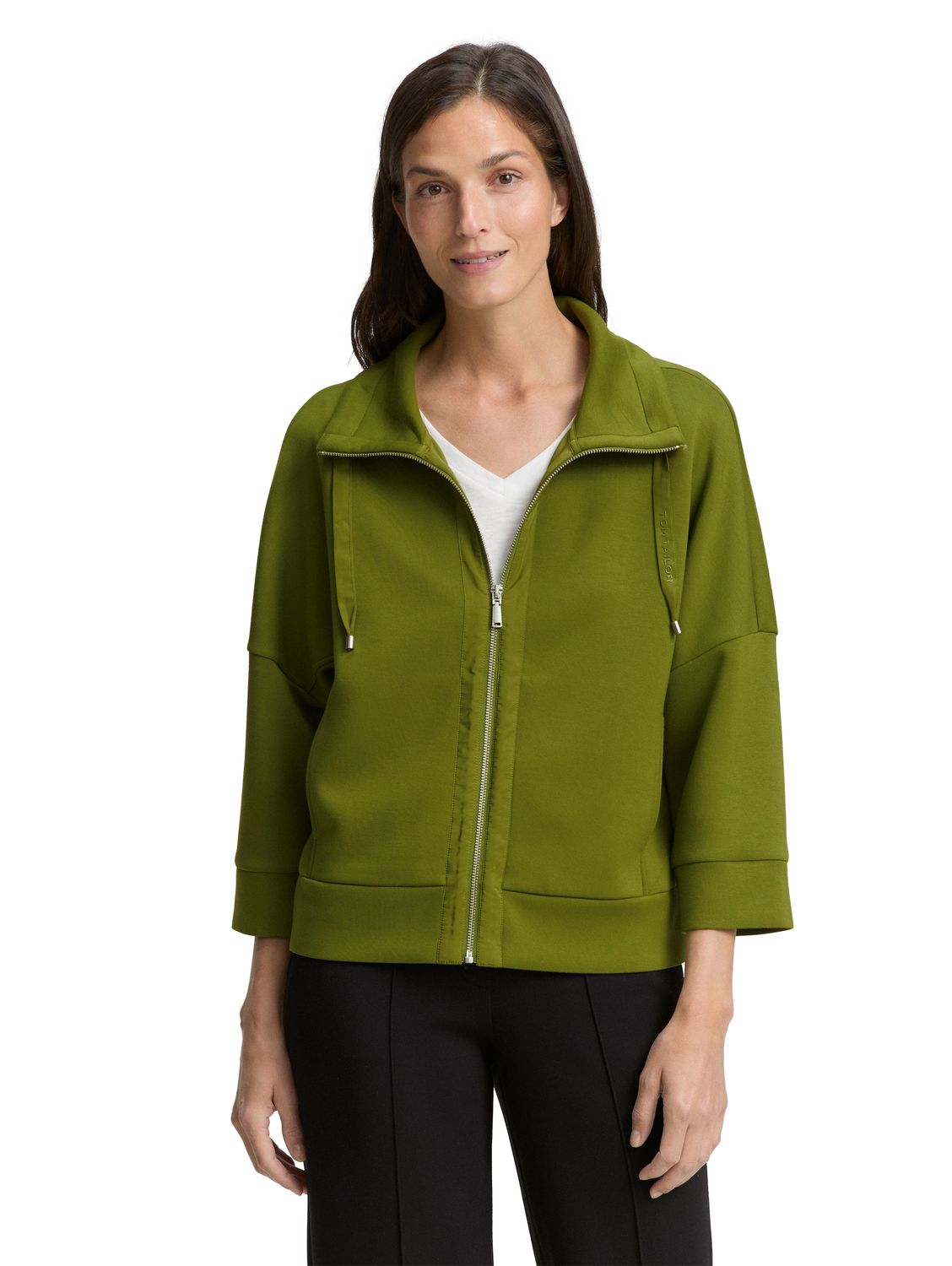 Tom Tailor Sweatjacket, deep ivy green