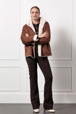 Studio Anneloes Lisanne lammy coat, caramel