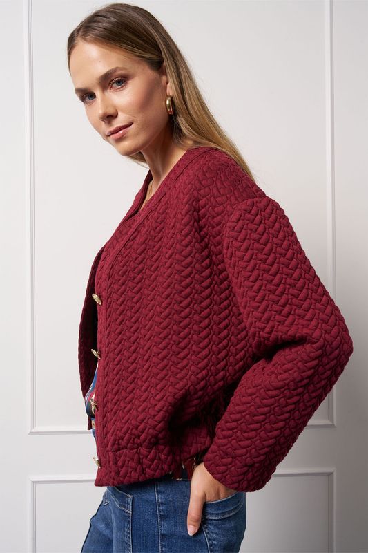 Studio Annloes Josephine structure jacket, bordeaux