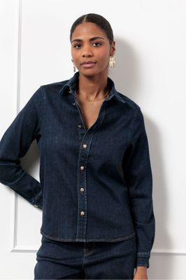 Studio Anneloes Reyna denim blouse, denim blue
