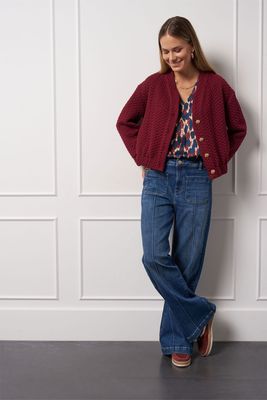 Studio Annloes Josephine structure jacket, bordeaux