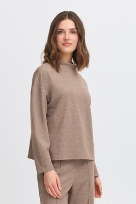 Fransa FRIZABELLA Sweatshirt, Desert Taupe Melange