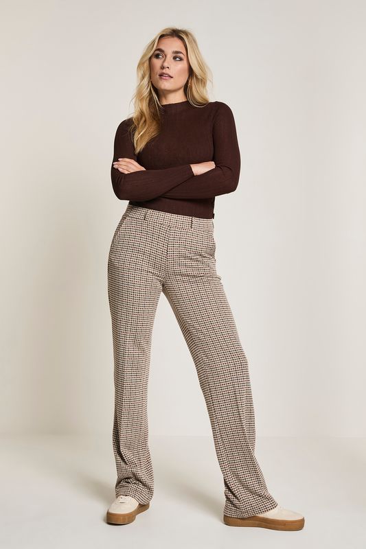 Para Mi Hannah - Knitted Jacquards, Pied de Poule Beige