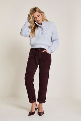 Para Mi Bobby - Vintage Corduroy, Burgundy Red