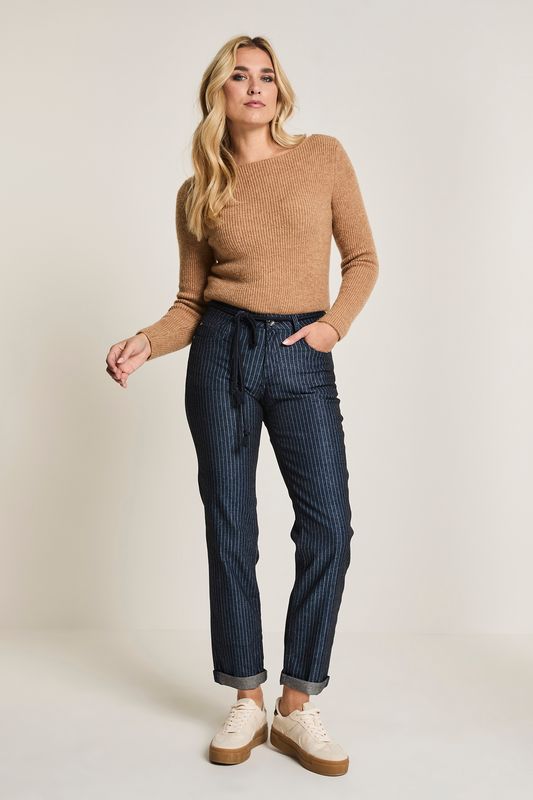 Para Mi Bobby Striped Indigo, Navy