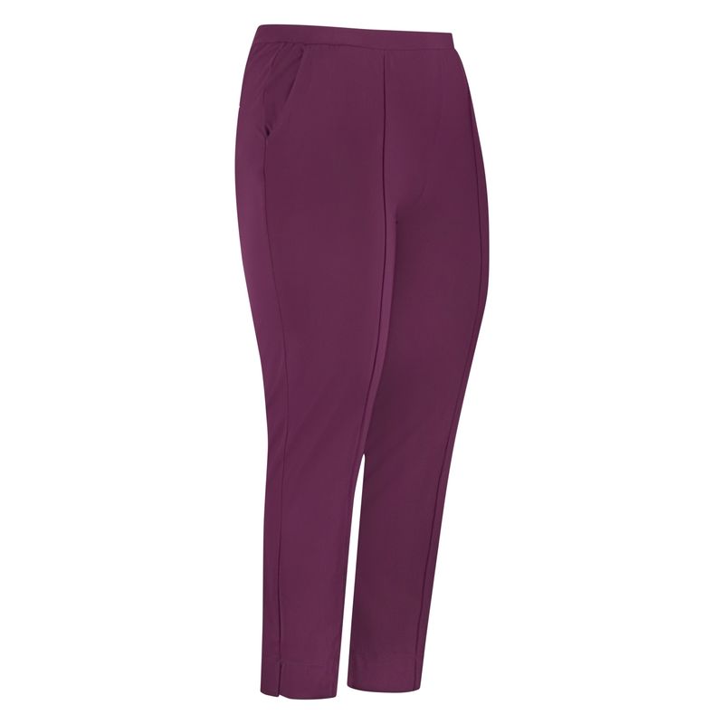 Plus Basics Pants Long, Burgundy