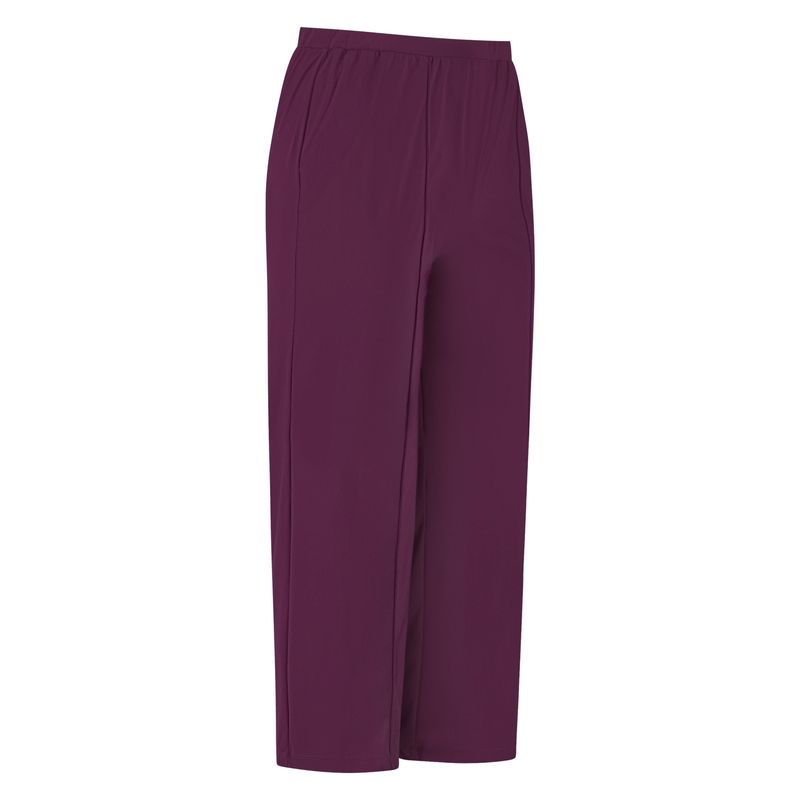 Plus Basics Pants Wide, Burgundy