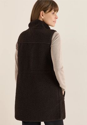 Cecil Lang teddy vest, tartufo brown
