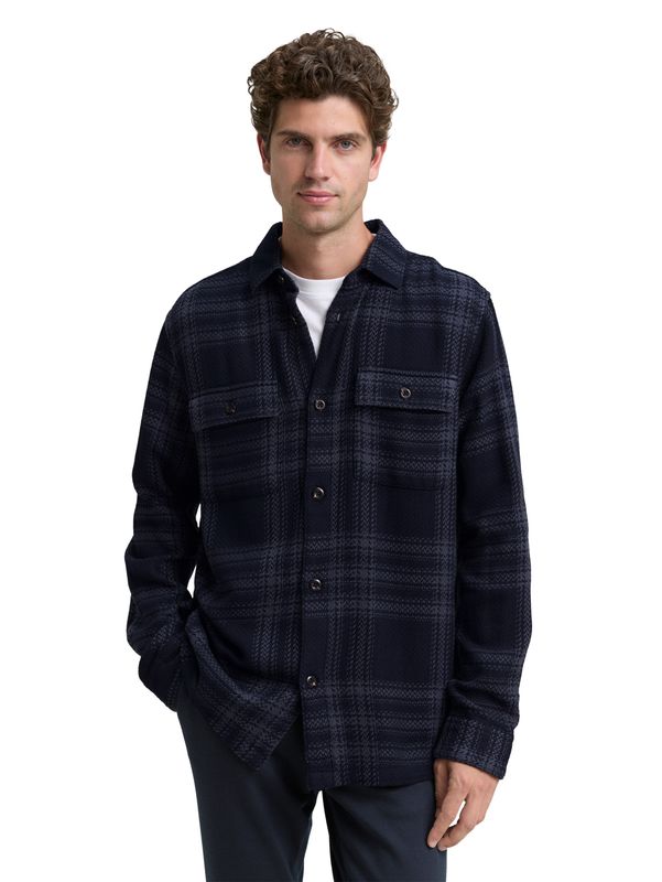 Tom Tailor Overhemd met ruitpatroon, navy tonal big check