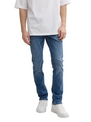 Tom Tailor TTaedan straight jeans met stretch, Used Mid Stone Blue