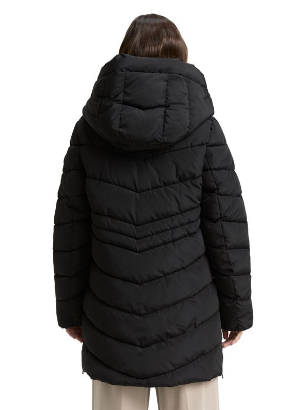 Tom Tailor Pufferjas in 2-in-1-look, deep black