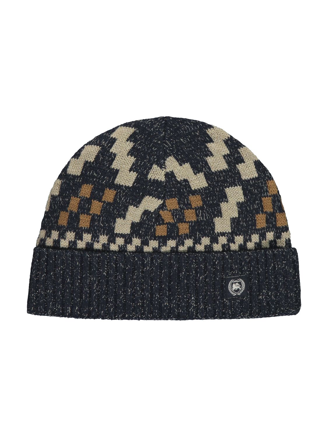 Lerros Noorse gebreide muts met fleecevoering, classic navy Lerros Noorse gebreide muts met fleecevoering, classic navy