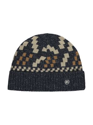 Lerros Noorse gebreide muts met fleecevoering, classic navy