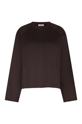 Studio Anneloes Djoeke scuba sweater, espresso