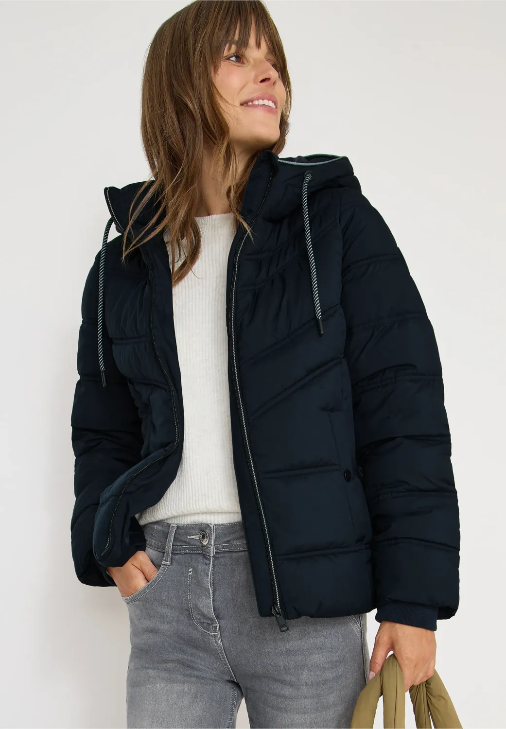 Cecil Sportive Padded Jacket, dark navy blue