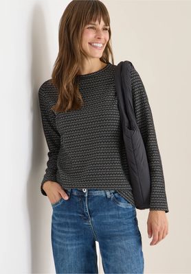 Cecil Two Tone Structure Boat, Black Cecil Two Tone Structure Boat, Black