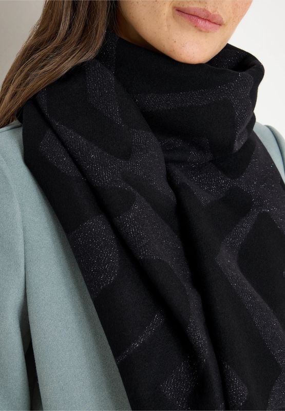 Cecil Soft Lurex Scarf, Black