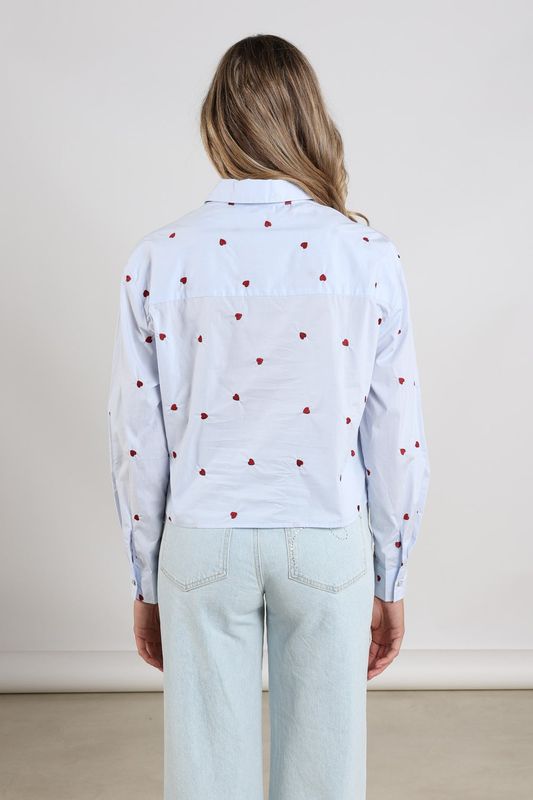 Nukus Sorrento Blouse Heart, Sky/Kiss