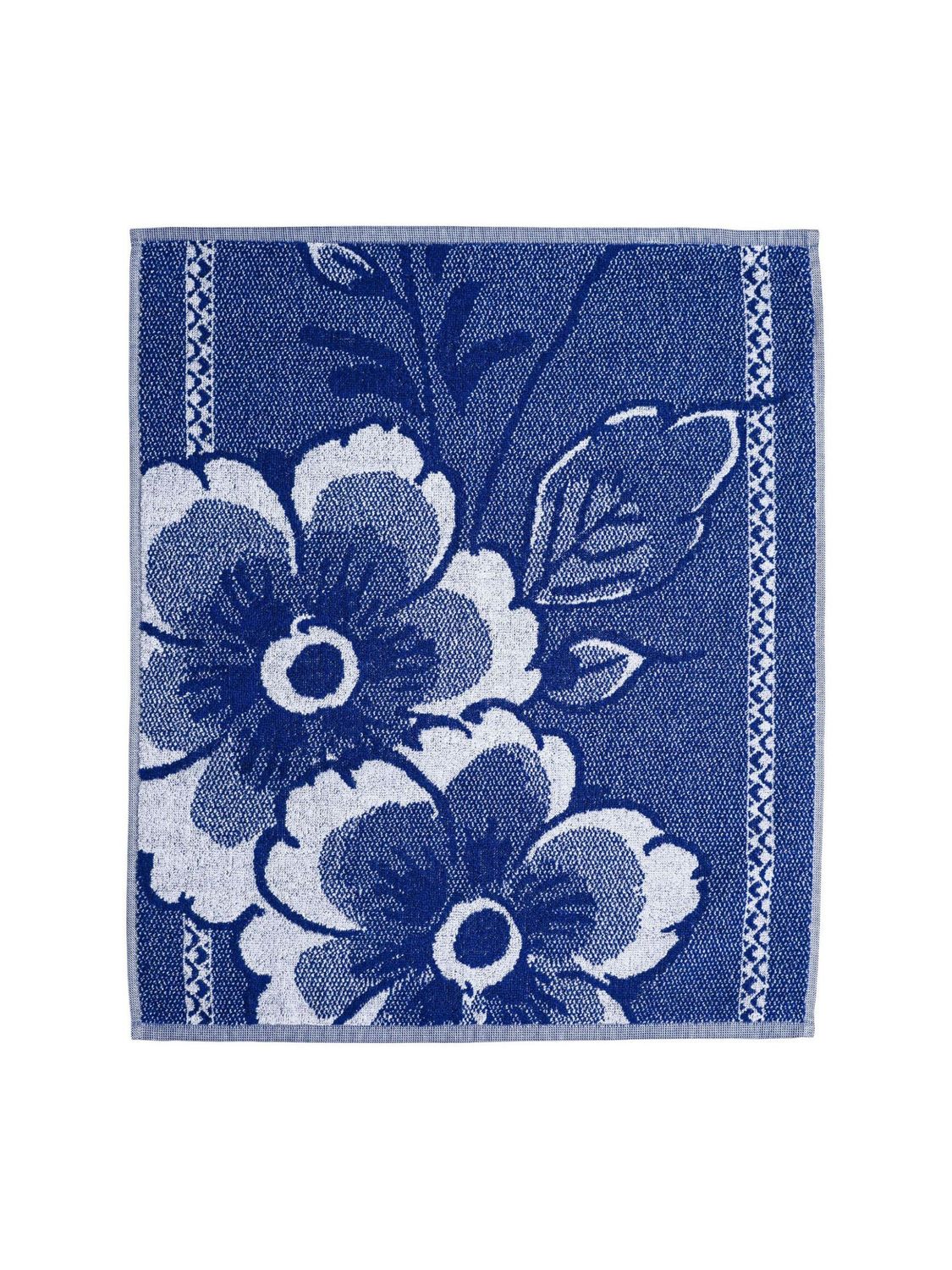 Heinen Keukendoek Bloem - Katoen - 50x55 cm, delfts blauw Heinen Keukendoek Bloem - Katoen - 50x55 cm, delfts blauw