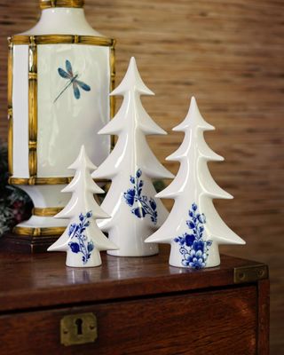 Kerstboom groot - Delfts blauw - Keramiek - 27,5 cm, delfts blauw
