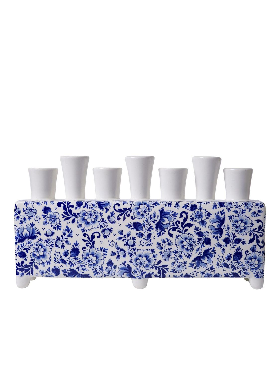 Heinen Tulpenvaas Delfts blauw - Rechthoek - Keramiek - 17 cm, delfts blauw