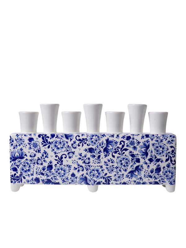Heinen Tulpenvaas Delfts blauw - Rechthoek - Keramiek - 17 cm, delfts blauw