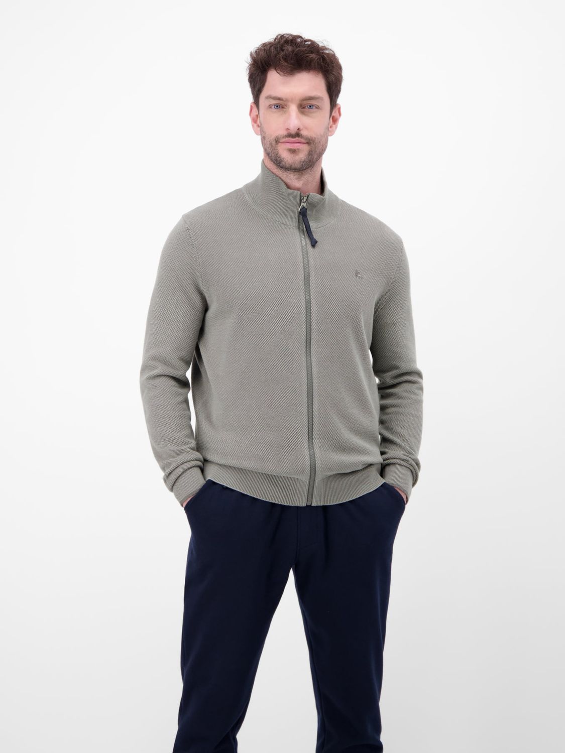 Lerros cardigan, basalt grey