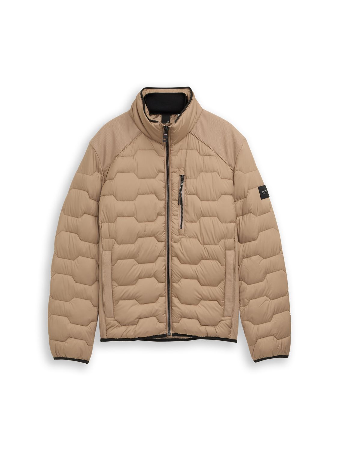 Tom Tailor Hybride gewatteerde jas, mountain taupe Tom Tailor Hybride gewatteerde jas, mountain taupe