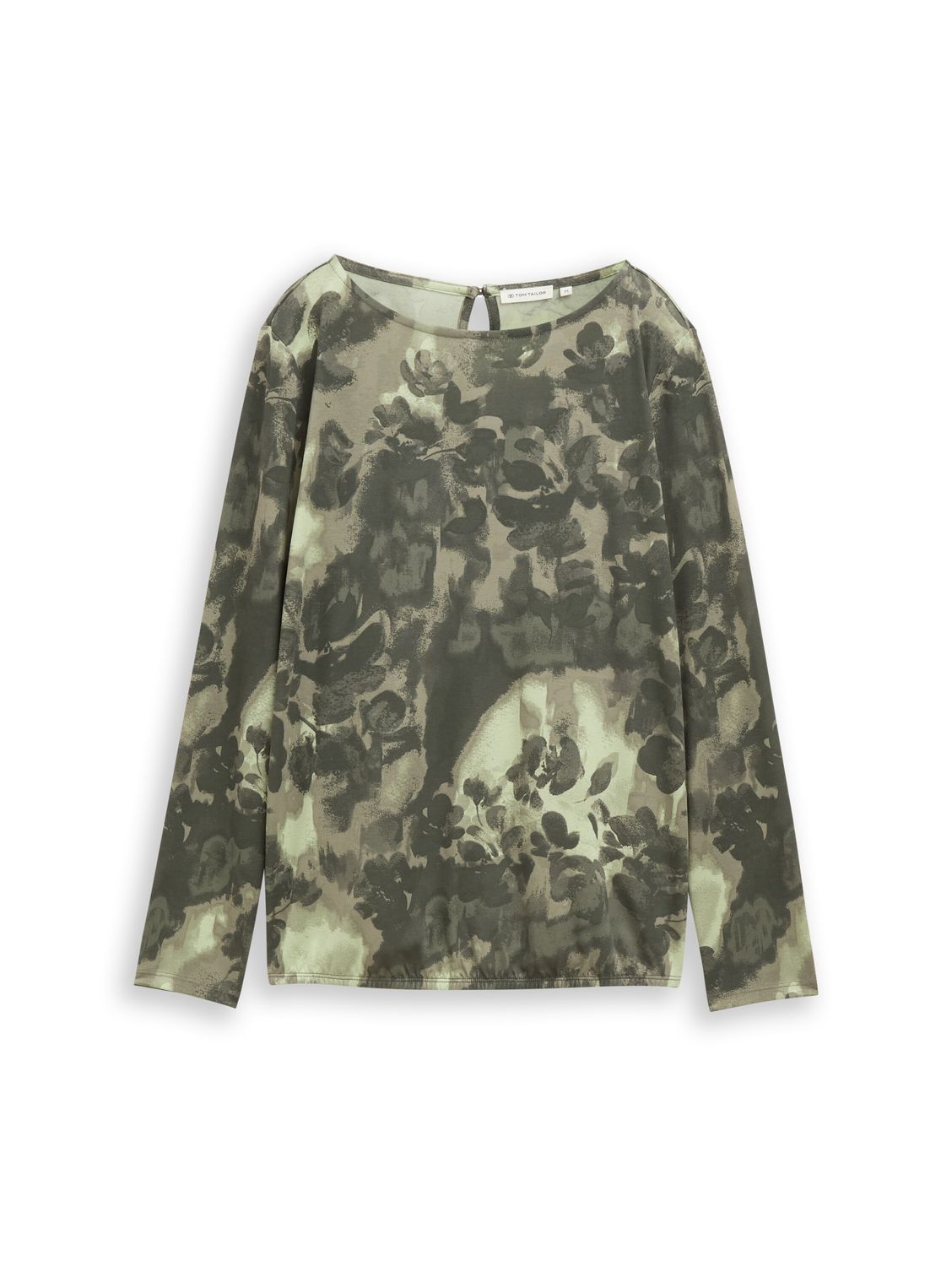 Tom Tailor, blouse met patroon, green brushed flower design