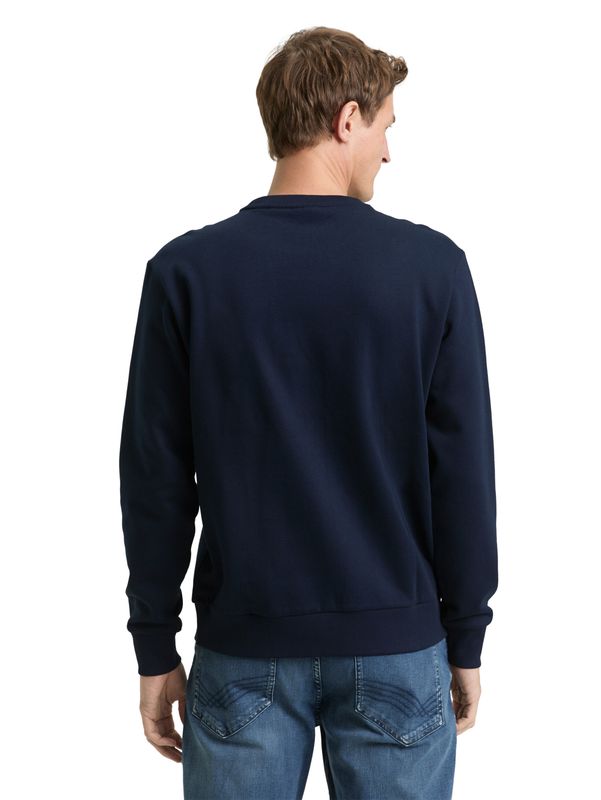 Tom Tailor Sweatshirt met ronde hals, Sky Captain Blue