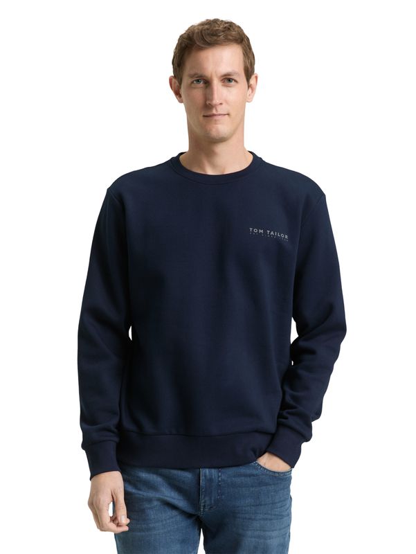 Tom Tailor Sweatshirt met ronde hals, Sky Captain Blue