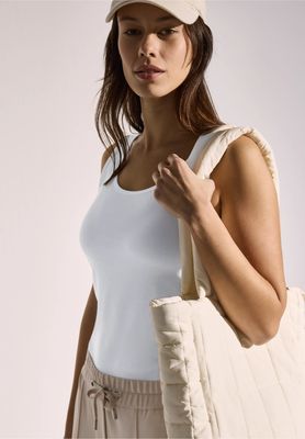 Cecil basic top Linda, White Cecil basic top Linda, White