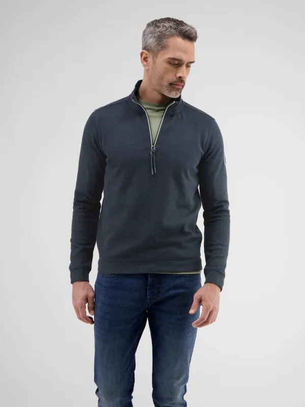 Lerros effen sweatshirt/troyer, classic navy