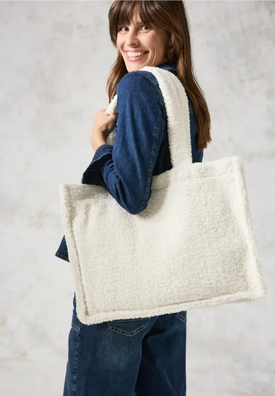 Cecil Teddy Shopper, teddy vanilla white
