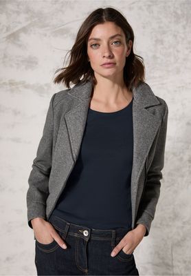 Cecil t-shirt in effen kleur Lena, universal blue Cecil t-shirt in effen kleur Lena, universal blue