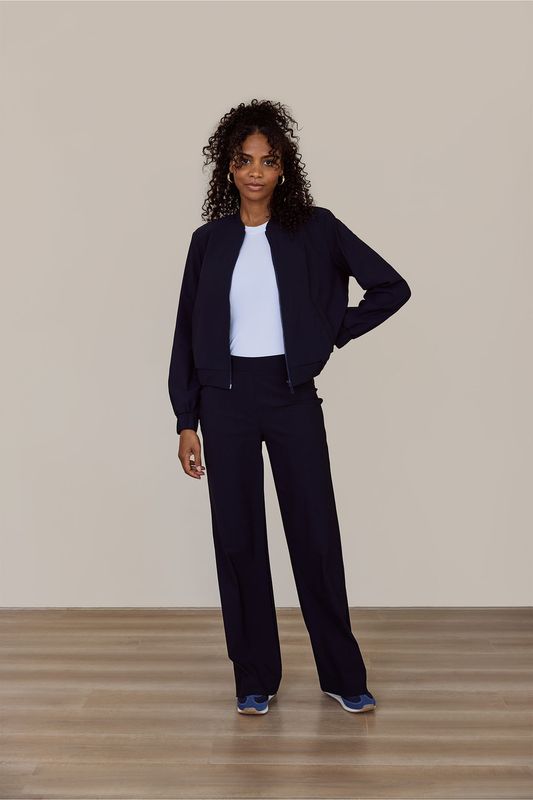 Studio Anneloes Benja bomber jacket, Dark Blue
