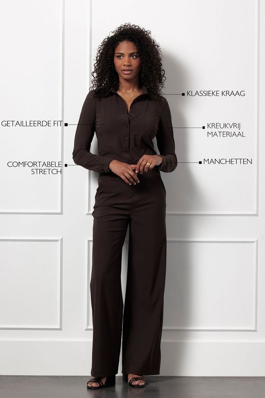 Studio Anneloes Poppy blouse, espresso