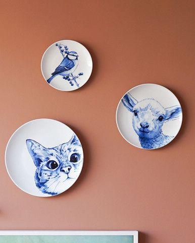 Heinen Wandbord Lammetje, delfts blauw