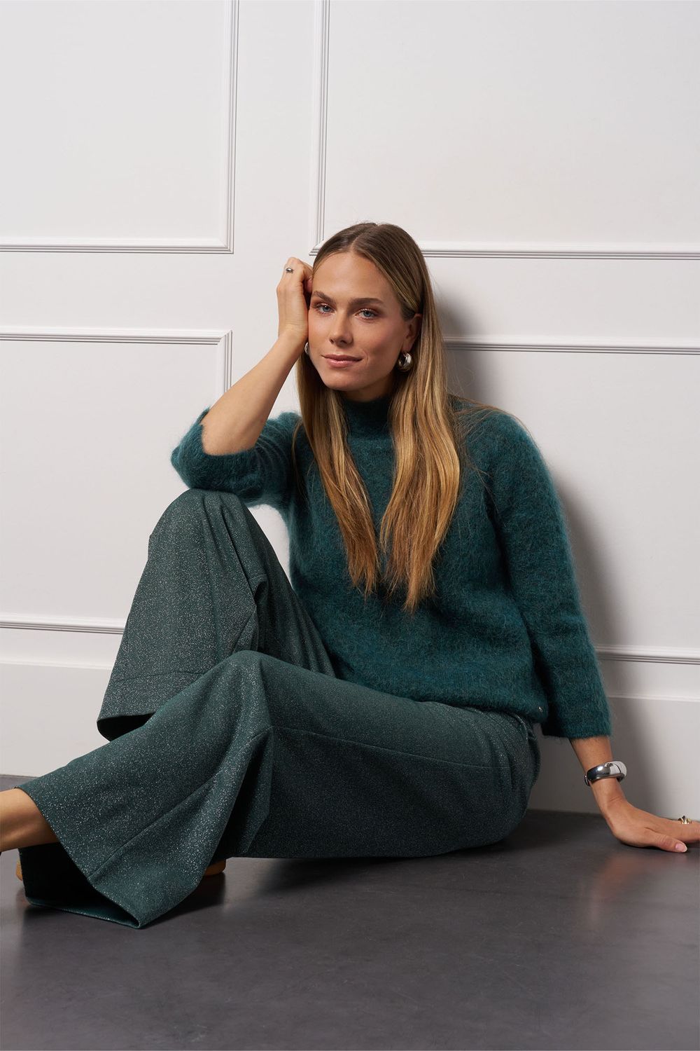 Studio Anneloes Marelle pullover, bottle green