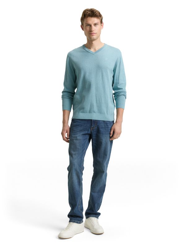 Tom Tailor basic v-neck, tourmaline melange